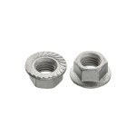 DIN 6923 10 цинк платковий Гайка шестигранна з фланцем зубчаста
